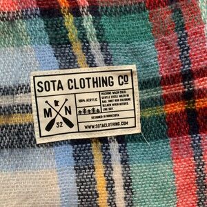 Sota Clothing Co plaid blanket scarf
